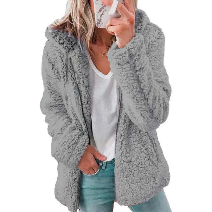 Wendy | Women's Snug Hooded Teddy Sherpa Jacket