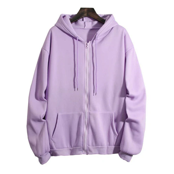 Zephanie | Women's Cozy Loose-Fit Zip-Up Hoodie