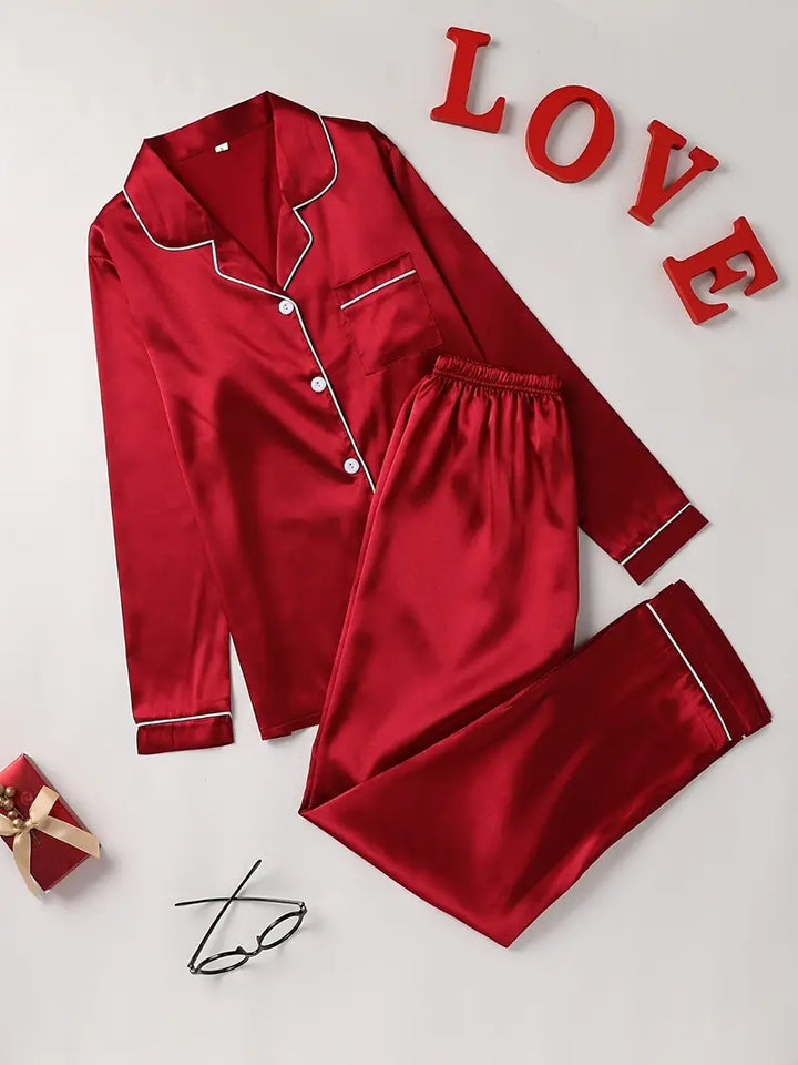 Daisy | Women's Elegant Satin Pajama Set