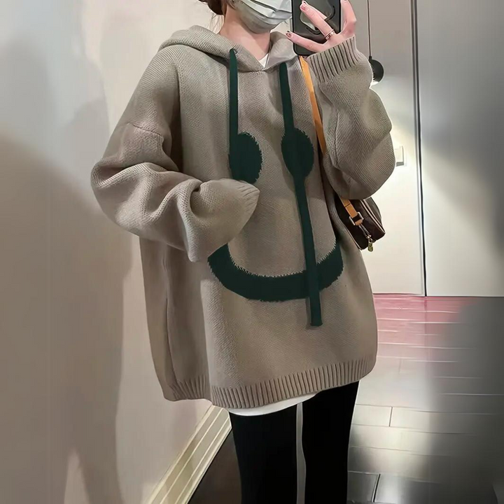 Sunny | Women's Oversized Graphic Hoodie Sweater