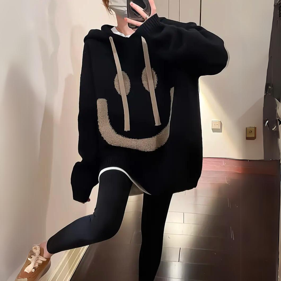 Sunny | Women's Oversized Graphic Hoodie Sweater