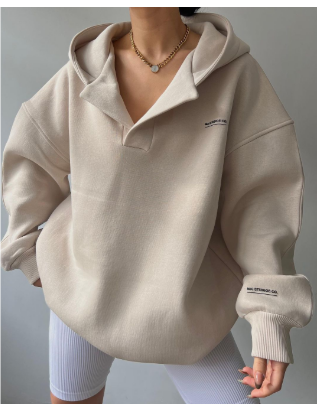 Piper | Women's Comfortable Oversized V-Neck Hoodie