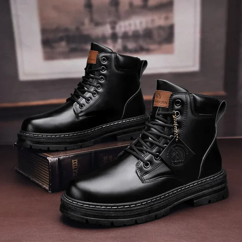 River | Men's Premium Lace-Up High-Top Boots