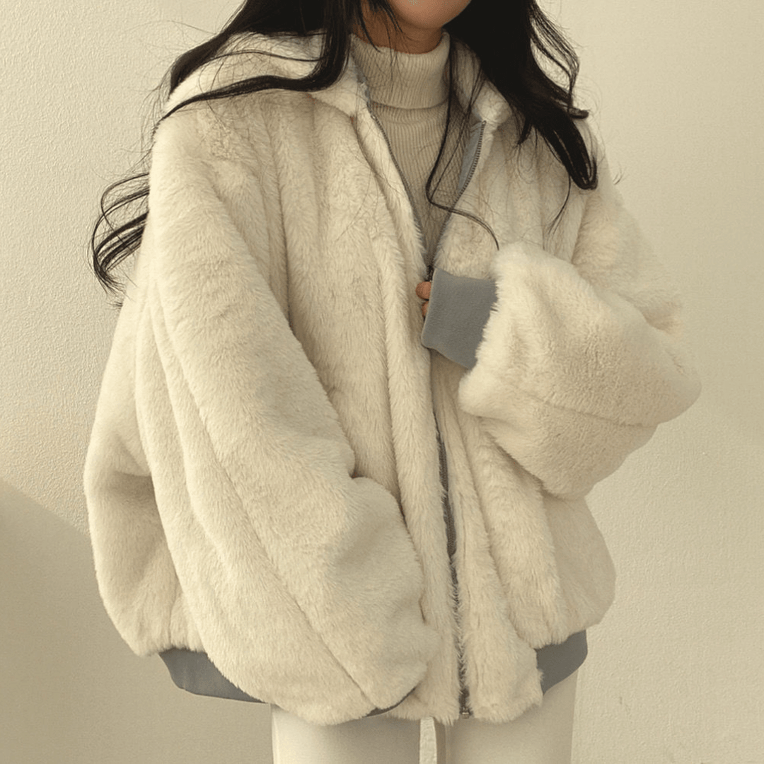 Mira | Women's Cozy Reversible Hooded Winter Jacket
