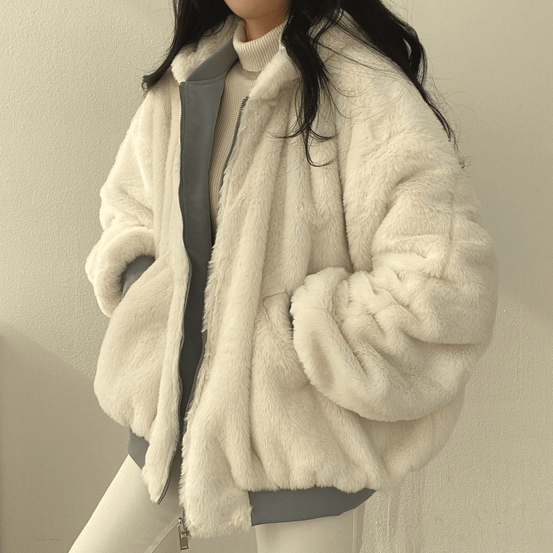Mira | Women's Cozy Reversible Hooded Winter Jacket