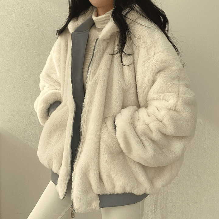 Mira | Women's Cozy Reversible Hooded Winter Jacket