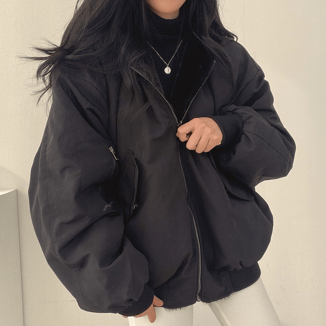 Mira | Women's Cozy Reversible Hooded Winter Jacket