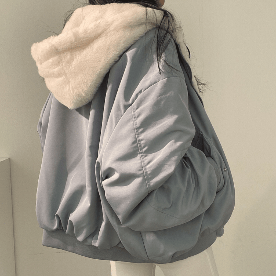 Mira | Women's Cozy Reversible Hooded Winter Jacket