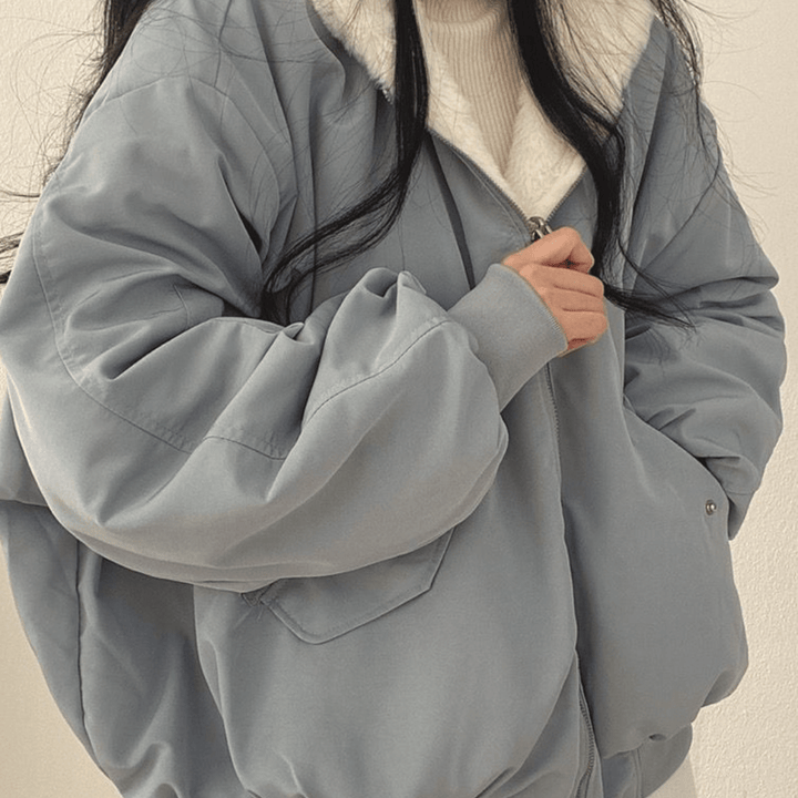 Mira | Women's Cozy Reversible Hooded Winter Jacket