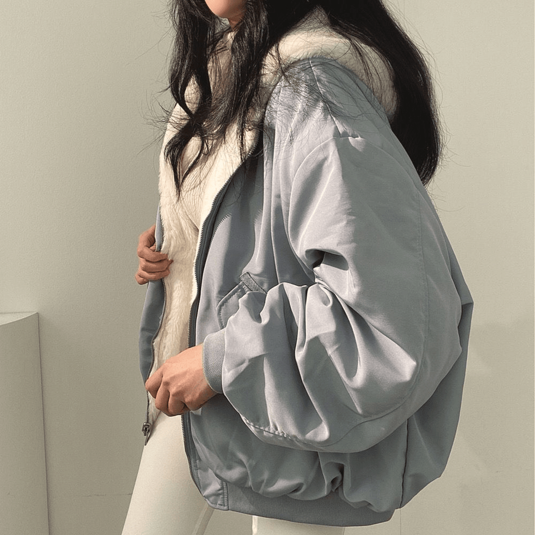 Mira | Women's Cozy Reversible Hooded Winter Jacket