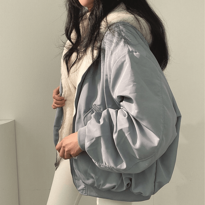 Mira | Women's Cozy Reversible Hooded Winter Jacket