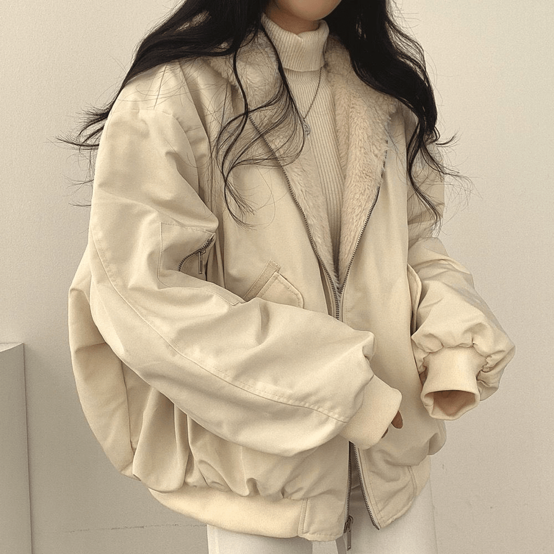 Mira | Women's Cozy Reversible Hooded Winter Jacket