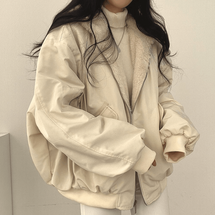 Mira | Women's Cozy Reversible Hooded Winter Jacket