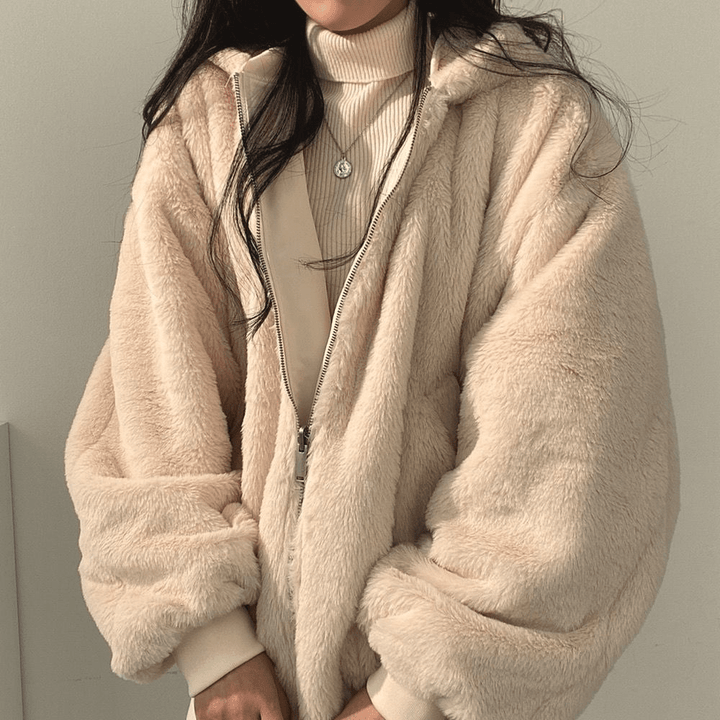 Mira | Women's Cozy Reversible Hooded Winter Jacket