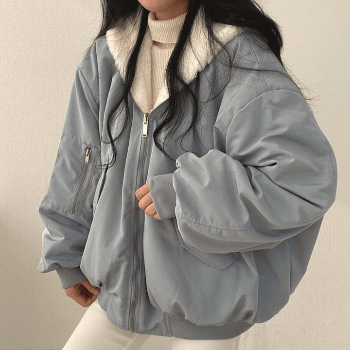 Mira | Women's Cozy Reversible Hooded Winter Jacket