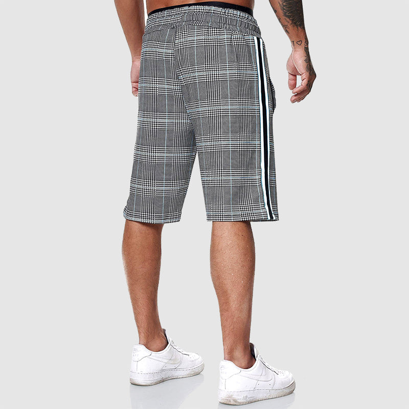 Cash | Men's Casual Plaid Athletic Shorts