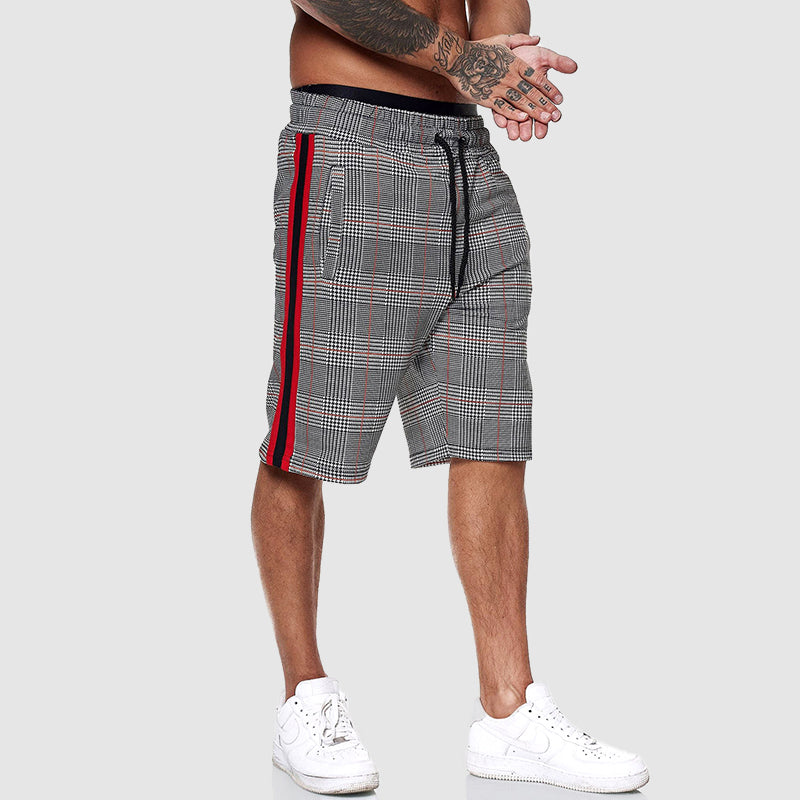 Cash | Men's Casual Plaid Athletic Shorts