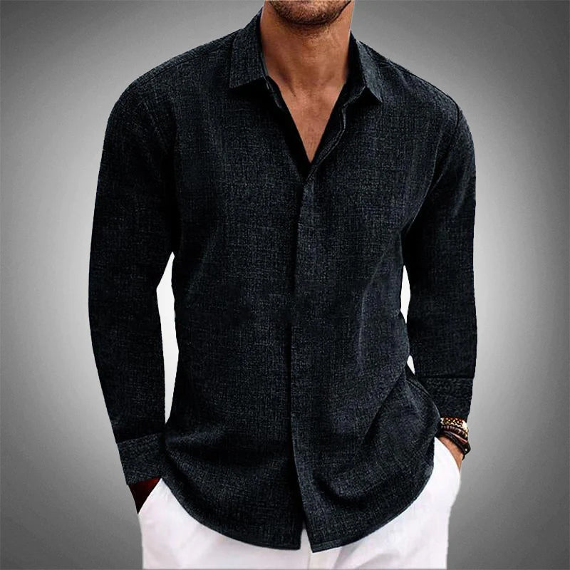 Bobby | Men's Casual Linen Button-Up Shirt