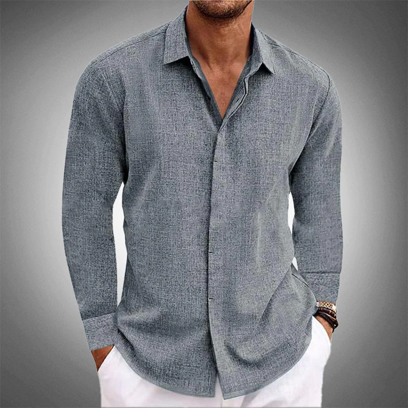 Bobby | Men's Casual Linen Button-Up Shirt