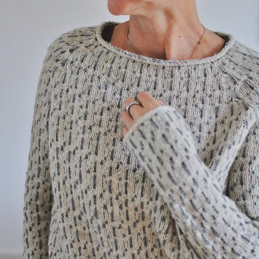 Gemma | Women's Cozy Raglan Sleeve Crew Neck Knit Sweater
