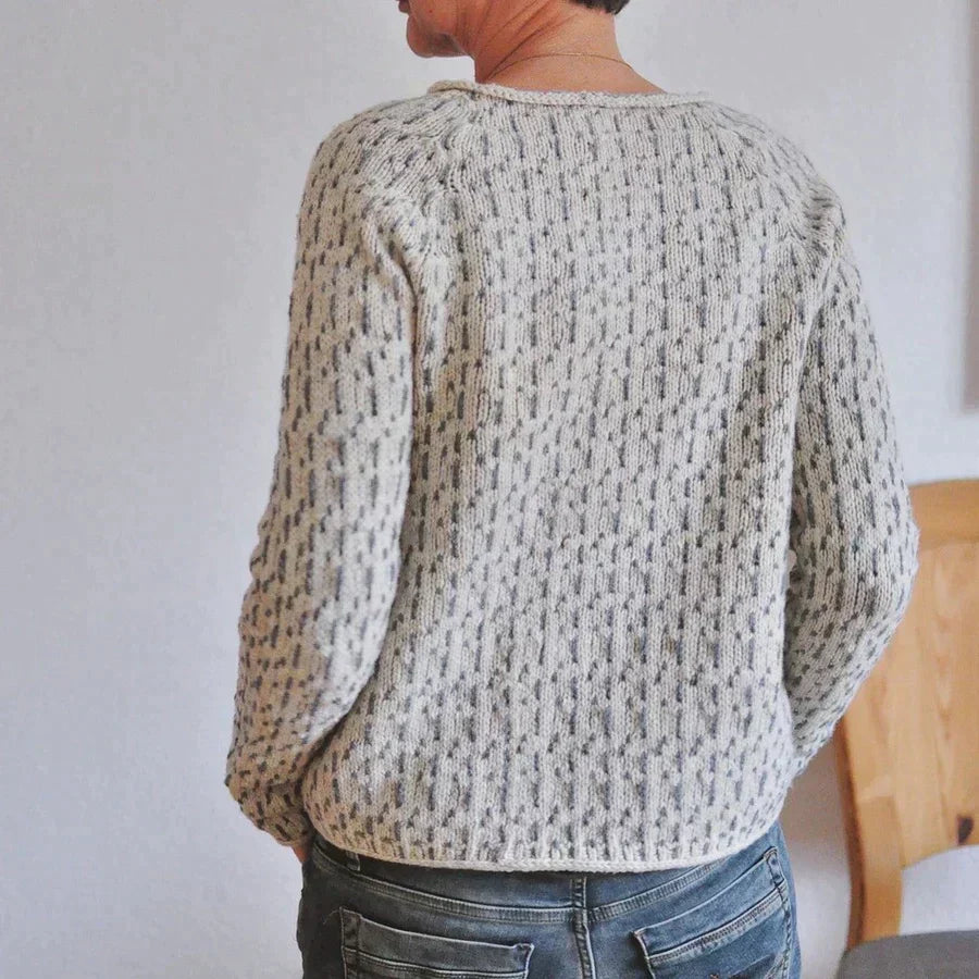 Gemma | Women's Cozy Raglan Sleeve Crew Neck Knit Sweater