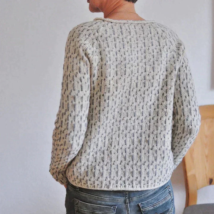 Gemma | Women's Cozy Raglan Sleeve Crew Neck Knit Sweater