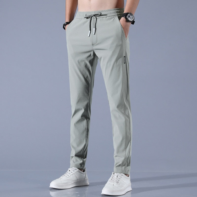Ronan | Men's Sporty Drawstring Stretch Trousers