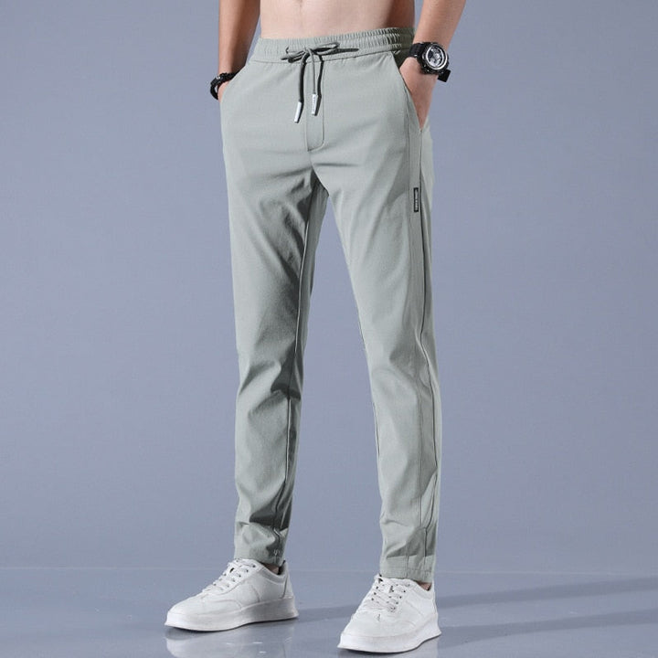 Ronan | Men's Sporty Drawstring Stretch Trousers