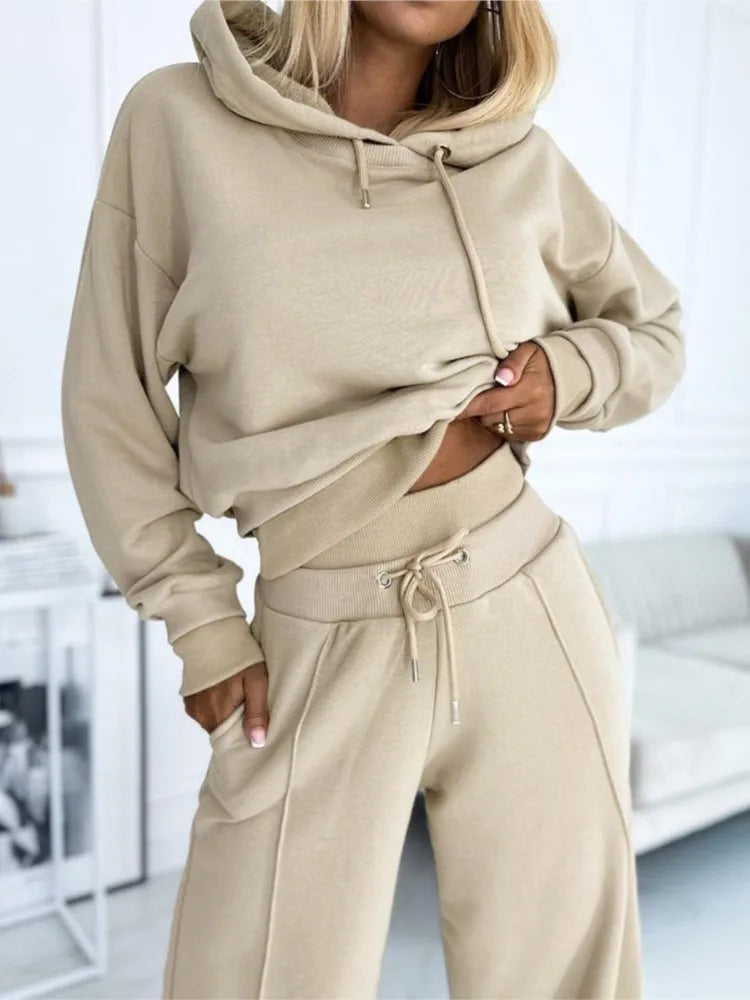 Lisa | Women's Cozy Hoodie & Split-Hem Lounge Set
