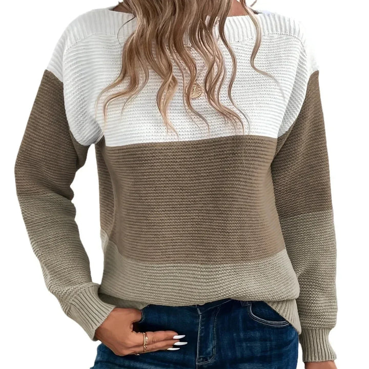 Isla | Women's Color-Block Knit Sweater