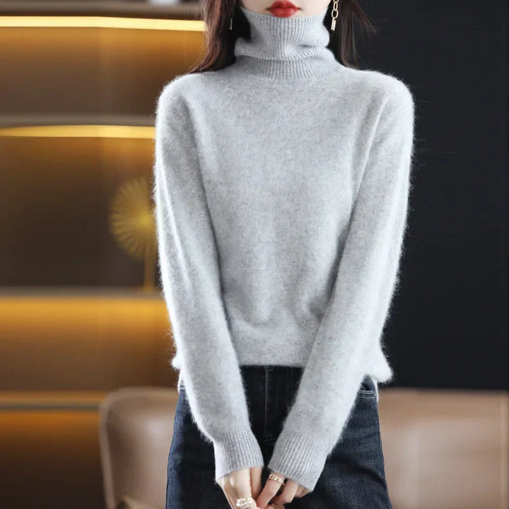 Vea | Women's Premium Cashmire Turtleneck Knit Sweater