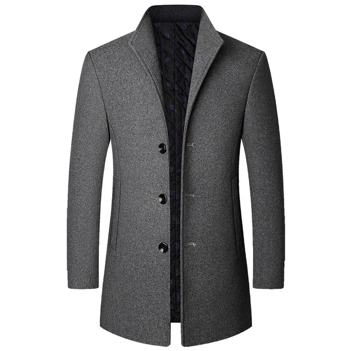 Lawrence | Men's Classic Single-Breasted Winter Overcoat