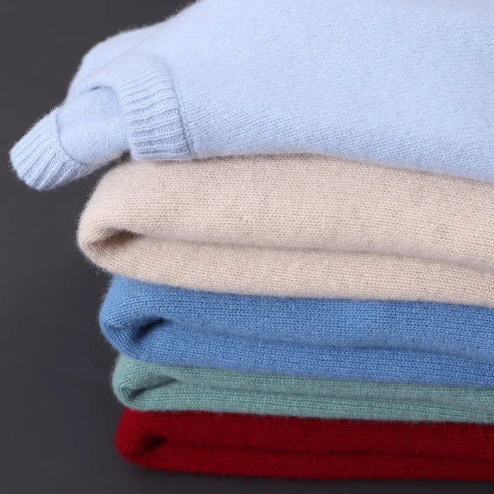 Dexter| Men's Classic Ribbed Crewneck Cashmire Sweater