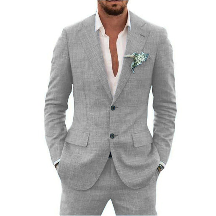 Walker | Men's Lightweight Tailored Two-Piece Linen  Suit