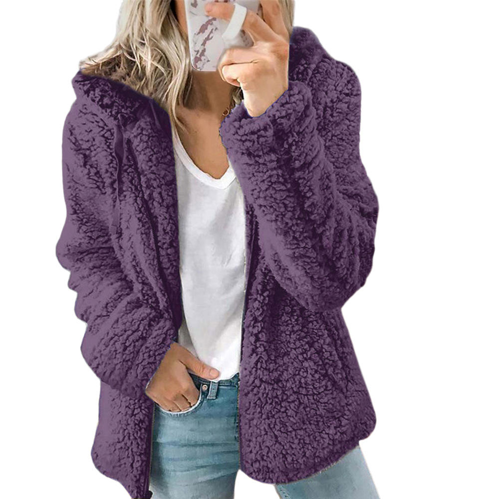 Wendy | Women's Snug Hooded Teddy Sherpa Jacket