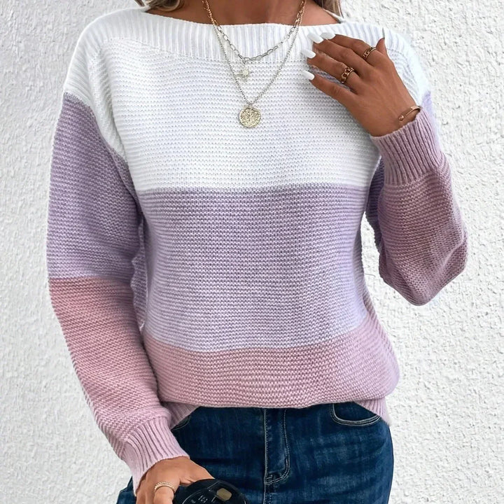 Isla | Women's Color-Block Knit Sweater