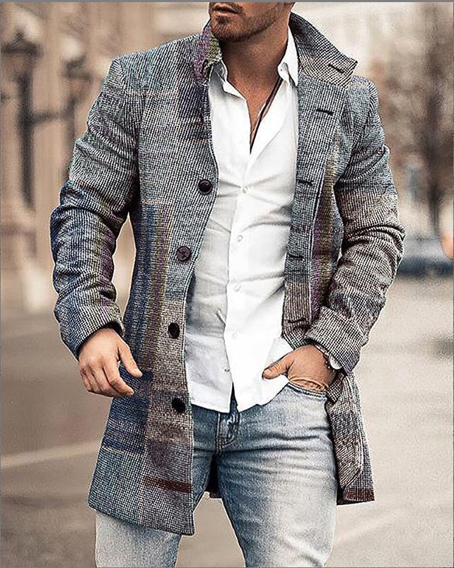 Desmond | Men's Warm Single-Breasted Winter Coat
