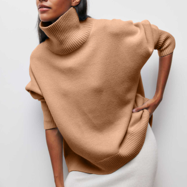Callie | Women's Warm Oversized Turtleneck Sweater