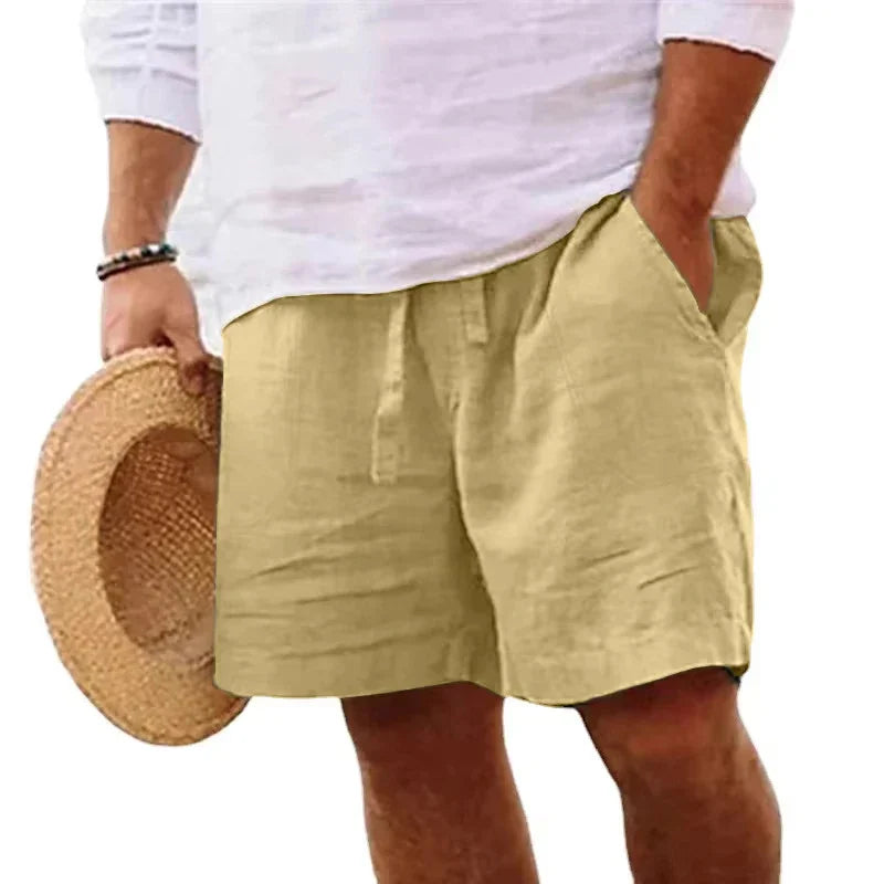 Diego | Men's Casual Drawstring Cotton Linen Shorts