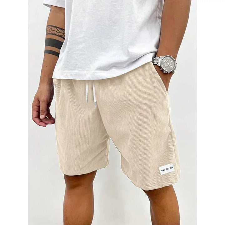 Clive | Men's Relaxed Fit Stretch Drawstring Corduroy Shorts