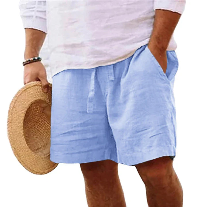 Diego | Men's Casual Drawstring Cotton Linen Shorts