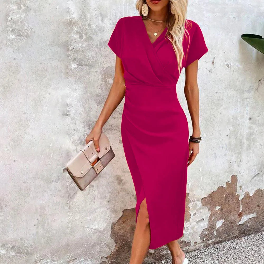 Martina | Women's Trendy V-neck Summer Wrap Dress