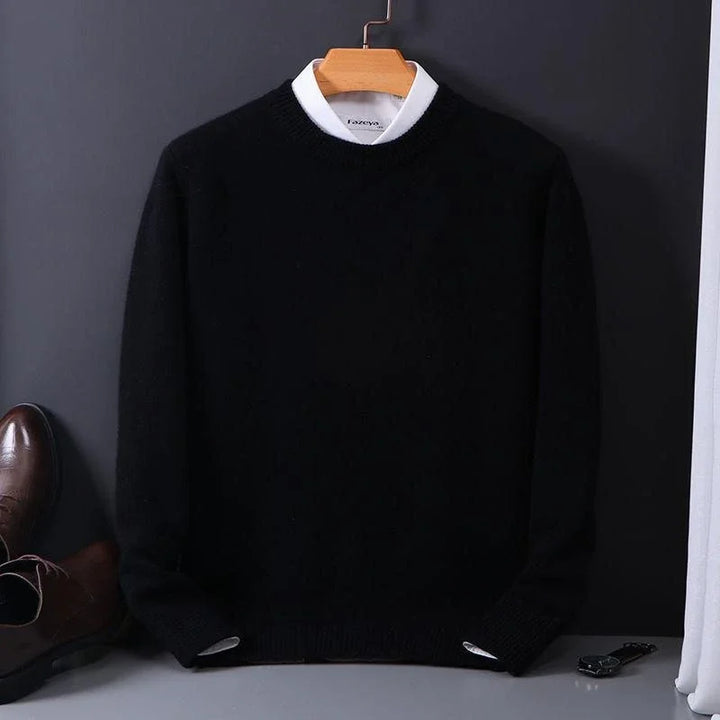 Dexter| Men's Classic Ribbed Crewneck Cashmire Sweater