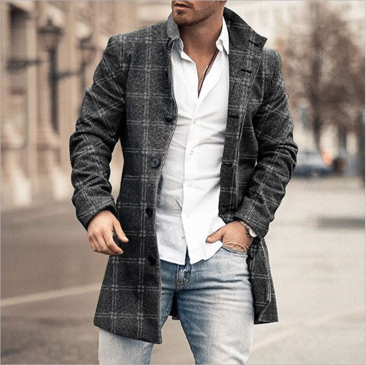 Desmond | Men's Warm Single-Breasted Winter Coat