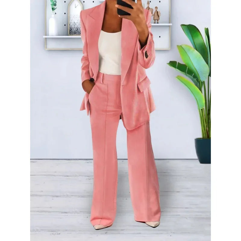 Elena | Women's Tailored Wide-Leg Pant Suit