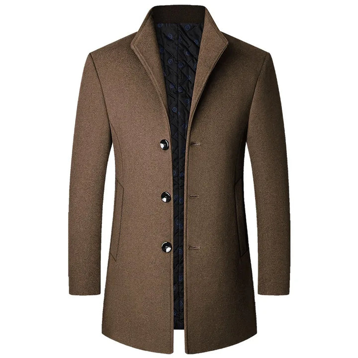 Lawrence | Men's Classic Single-Breasted Winter Overcoat