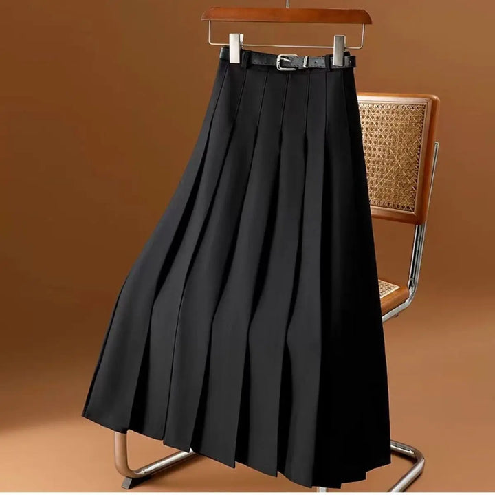 Paula | Women's Elegant Pleated A-Line Midi Skirt