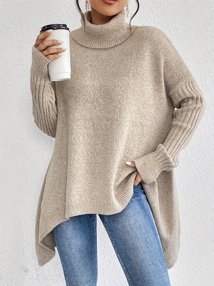Maren | Women's Cozy Oversized Ribbed Turtleneck Sweater