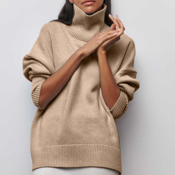 Callie | Women's Warm Oversized Turtleneck Sweater