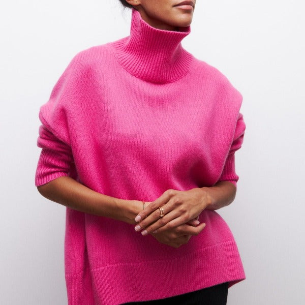 Callie | Women's Warm Oversized Turtleneck Sweater